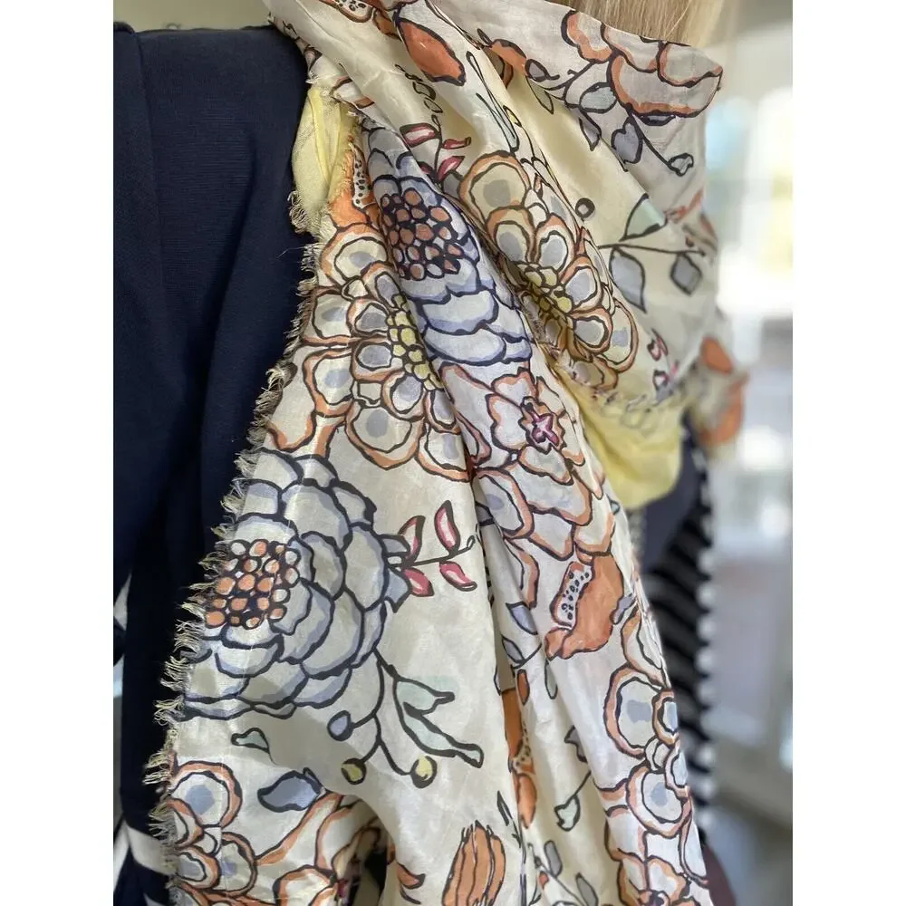 MARELLA ITALI Silk Scarf MARELLA Luxury women's clothing brand 26x68”